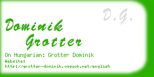 dominik grotter business card